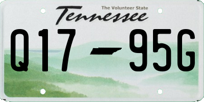 TN license plate Q1795G