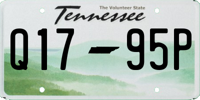 TN license plate Q1795P