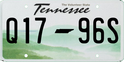 TN license plate Q1796S