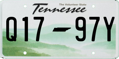 TN license plate Q1797Y
