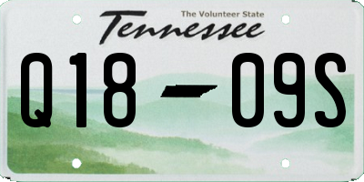 TN license plate Q1809S