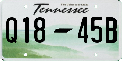 TN license plate Q1845B