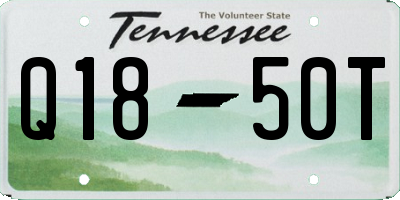 TN license plate Q1850T