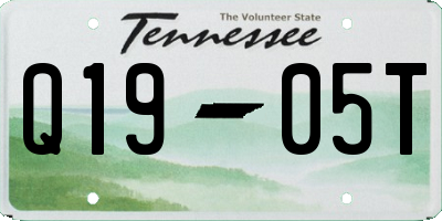 TN license plate Q1905T