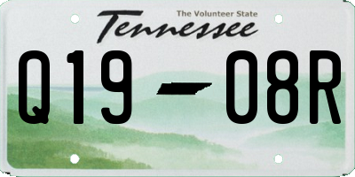 TN license plate Q1908R