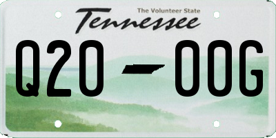 TN license plate Q2000G