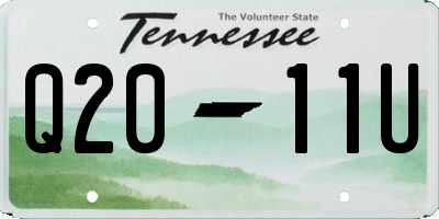 TN license plate Q2011U