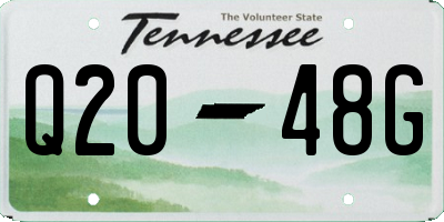 TN license plate Q2048G