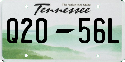 TN license plate Q2056L