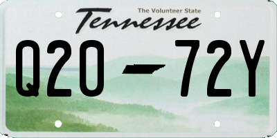TN license plate Q2072Y