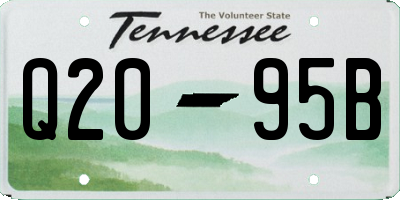 TN license plate Q2095B