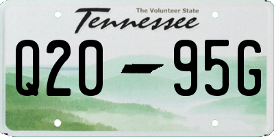 TN license plate Q2095G