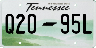 TN license plate Q2095L