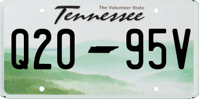 TN license plate Q2095V