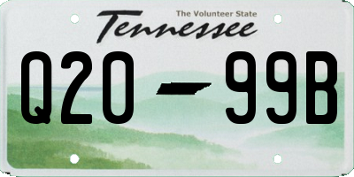 TN license plate Q2099B