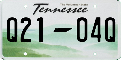 TN license plate Q2104Q