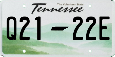 TN license plate Q2122E