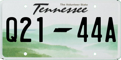 TN license plate Q2144A