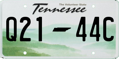 TN license plate Q2144C