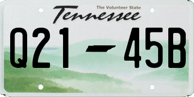 TN license plate Q2145B