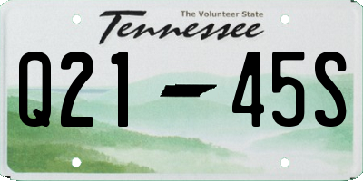 TN license plate Q2145S