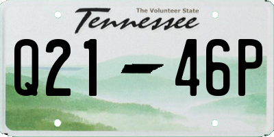 TN license plate Q2146P