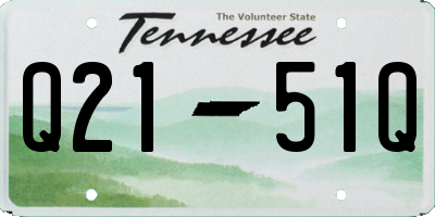 TN license plate Q2151Q