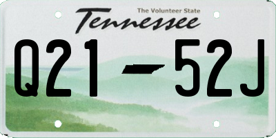 TN license plate Q2152J