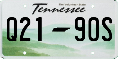 TN license plate Q2190S