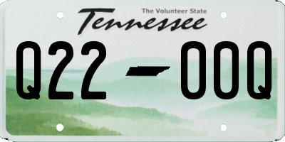 TN license plate Q2200Q