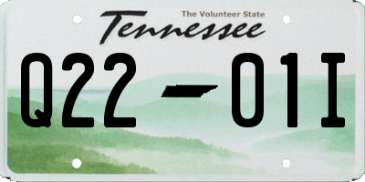 TN license plate Q2201I