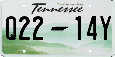 TN license plate Q2214Y