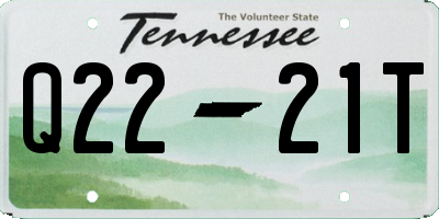 TN license plate Q2221T