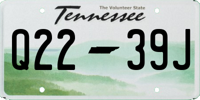 TN license plate Q2239J