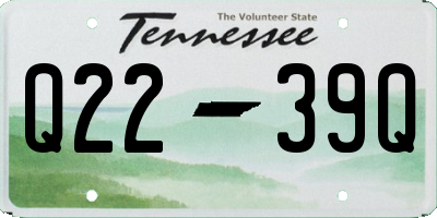 TN license plate Q2239Q