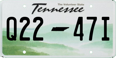 TN license plate Q2247I