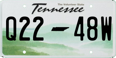 TN license plate Q2248W