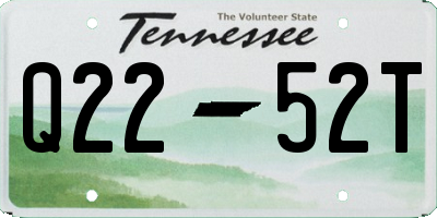 TN license plate Q2252T