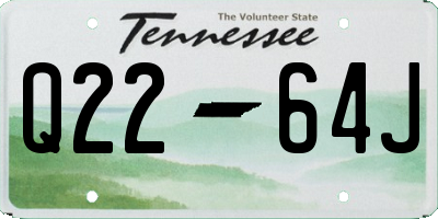 TN license plate Q2264J