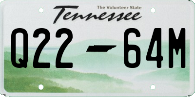 TN license plate Q2264M