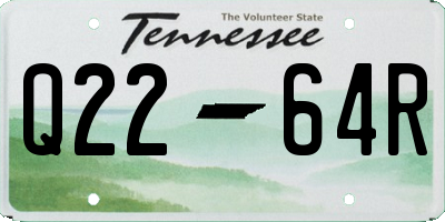 TN license plate Q2264R
