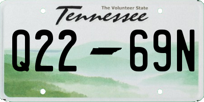 TN license plate Q2269N