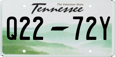 TN license plate Q2272Y