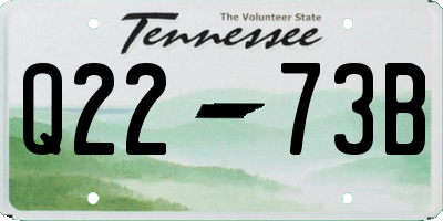 TN license plate Q2273B