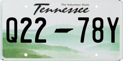 TN license plate Q2278Y