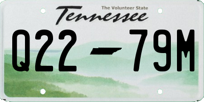 TN license plate Q2279M