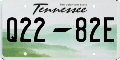 TN license plate Q2282E