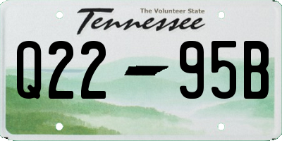 TN license plate Q2295B
