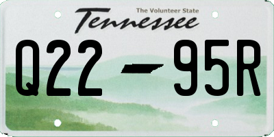 TN license plate Q2295R