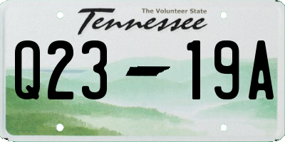 TN license plate Q2319A